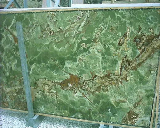 Green Onyx оникс, поверхность плиты – Marmi di Carrara – зелёный, серый (6)