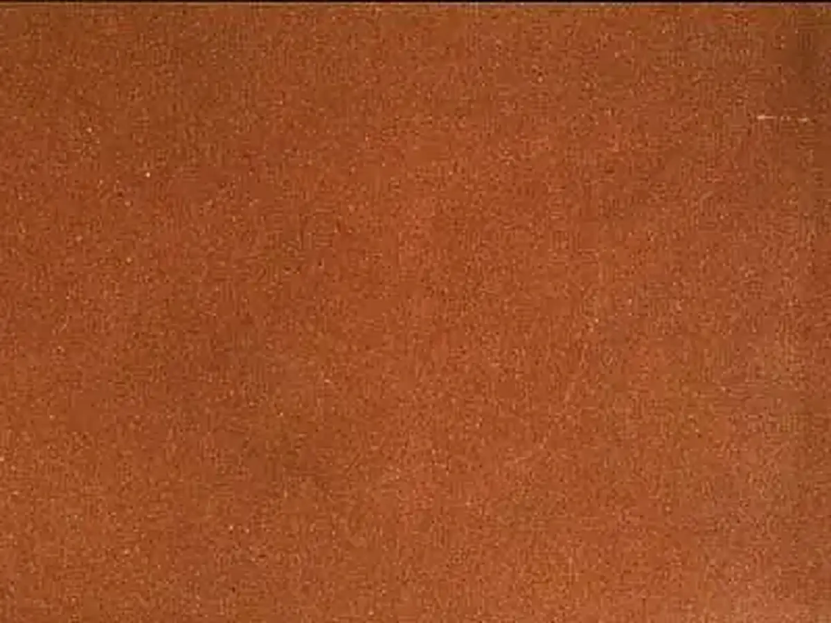 Heuchelberg sandstone polished sample – Marmi di Carrara – rust red (1)