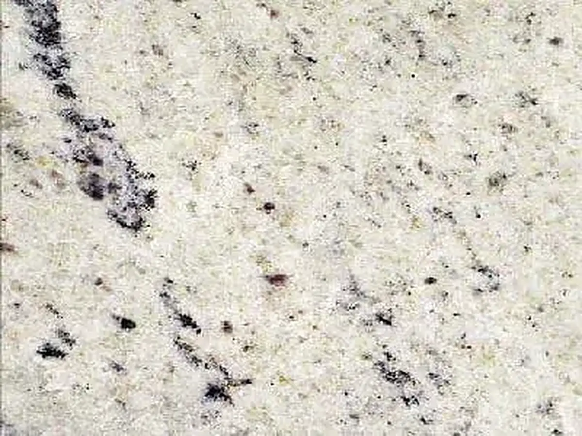 Inari White granito, campione lucido – Marmi di Carrara – avorio, grigio chiaro (1)