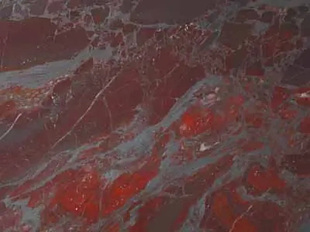 Iron Red granito, muestra pulida – Marmi di Carrara – marrón, antracita (1)