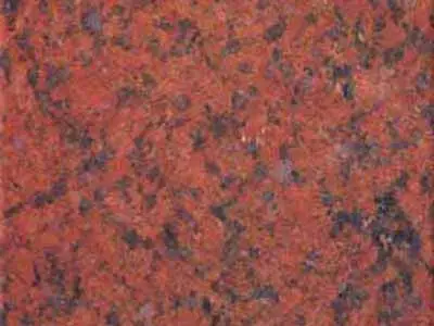 Jhansi Red granito, campione lucido – Marmi di Carrara – rosso ruggine, marrone (1)