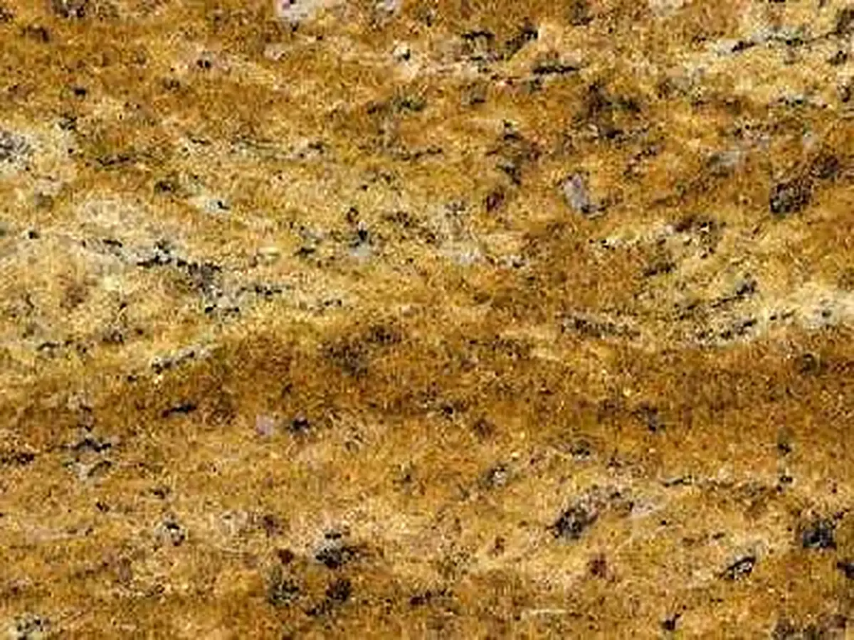 Juparana Dourado granite polished sample – Marmi di Carrara – gold, rust red (1)