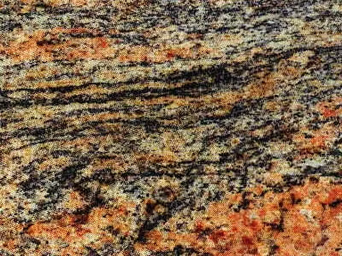 Multicolor Grey granite polished sample – Marmi di Carrara – gold, brown (1)