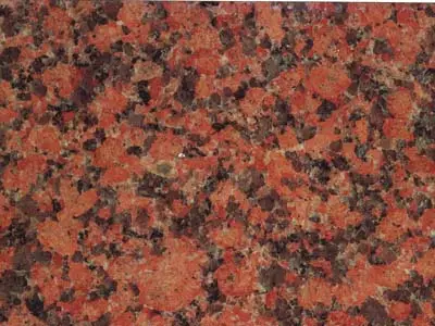 Nelson Red Granit, polierte Probe – Marmi di Carrara – rostrot, braun (1)