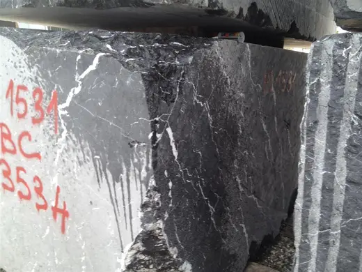 Nero Marquina marble slab surface – Marmi di Carrara – charcoal, grey (11)