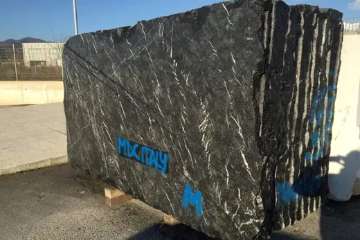 Nero Marquina marble slab surface – Marmi di Carrara – charcoal, green (16)
