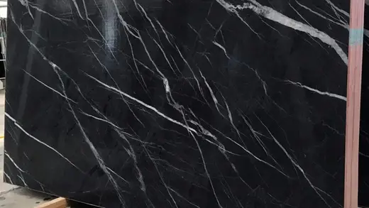 Nero Marquina marble slab surface – Marmi di Carrara – black, charcoal (8)