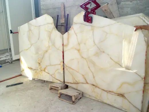 Onice Bianco onice, superficie di lastra – Marmi di Carrara – beige, avorio (15)
