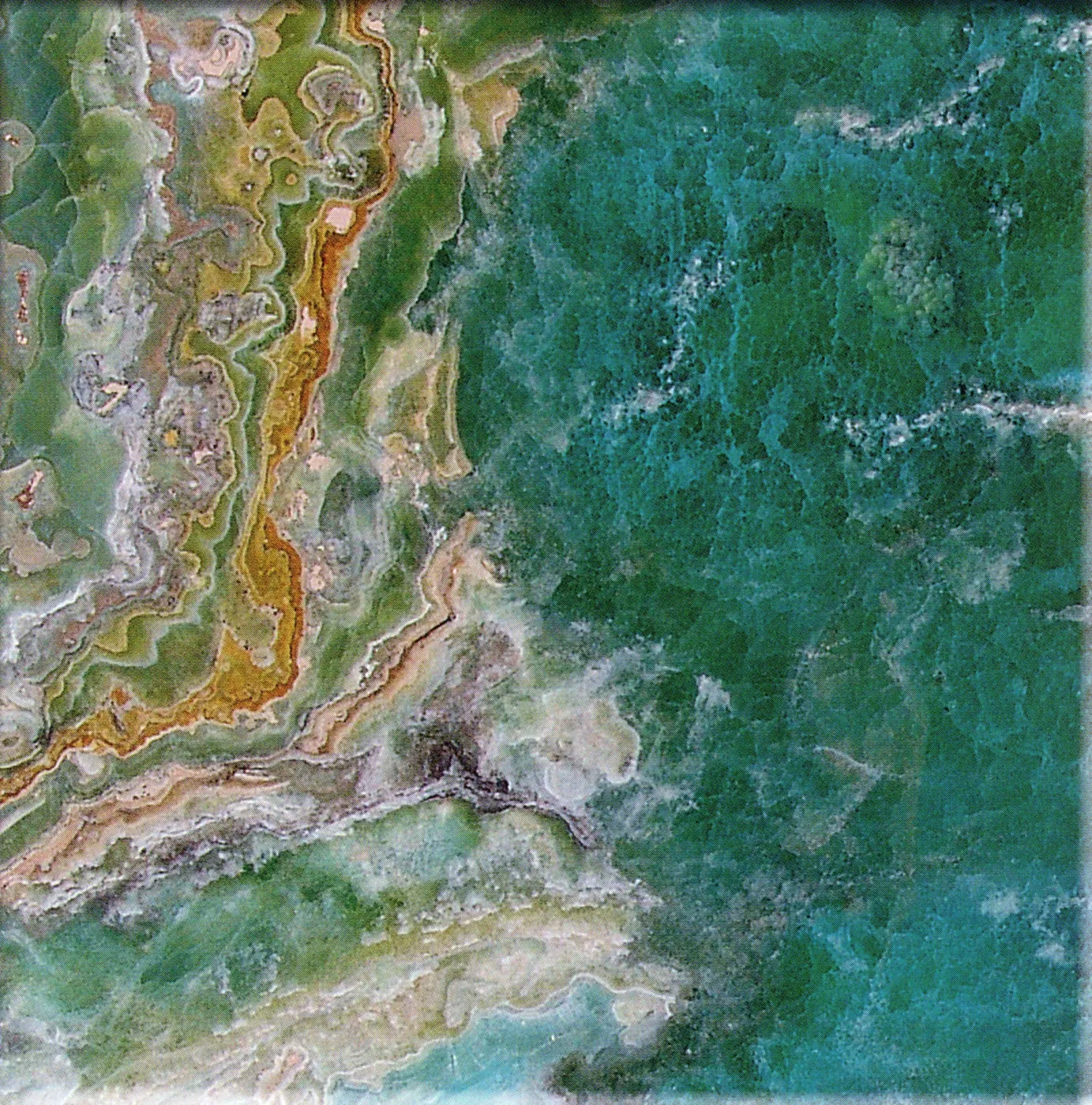 Onice Smeraldo onyx slab surface – Marmi di Carrara – charcoal, green (3)
