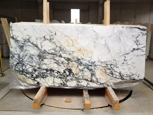 Paonazzo marble slab surface – Marmi di Carrara – beige, green (2)
