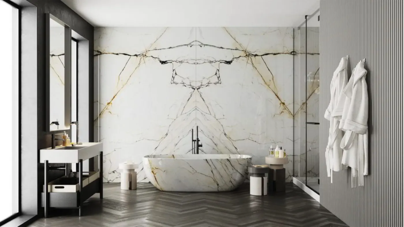 Paonazzo mármol, superficie de losa – Marmi di Carrara – gris, gris claro (7)