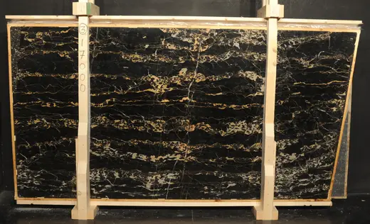 Portoro marble slab surface – Marmi di Carrara – black, charcoal (2)