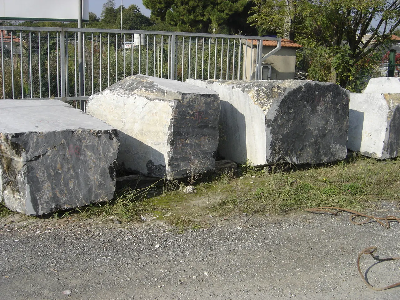Portoro мрамор, карьерный блок – Marmi di Carrara – серый, зелёный (24)
