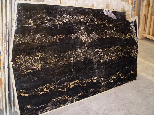 Portoro marbre, surface de dalle – Marmi di Carrara – anthracite, noir (48)