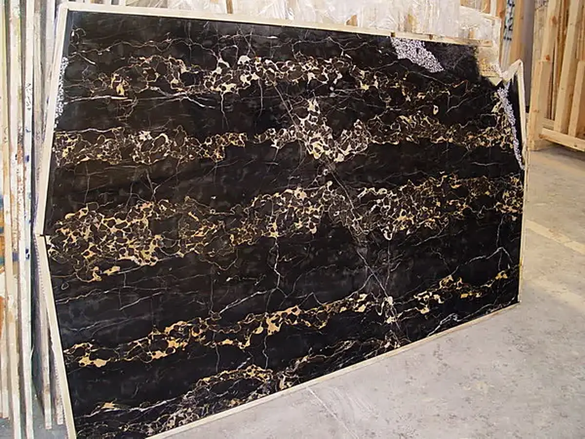 Portoro marmo, superficie di lastra – Marmi di Carrara – antracite, nero (48)
