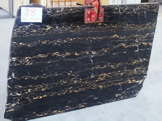 Portoro Extra marmo, superficie di lastra – Marmi di Carrara – antracite, nero (12)
