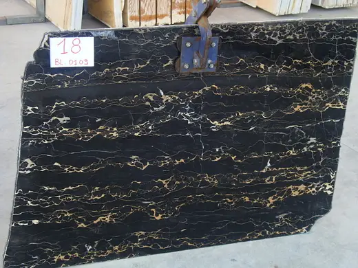 Portoro Extra marmo, superficie di lastra – Marmi di Carrara – antracite, nero (14)