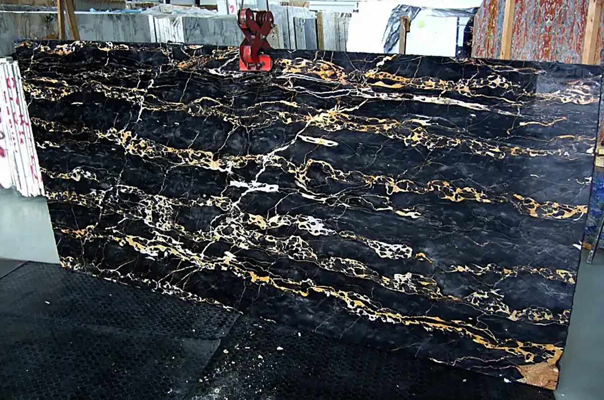Portoro Extra marmo, superficie di lastra – Marmi di Carrara – antracite, nero (18)