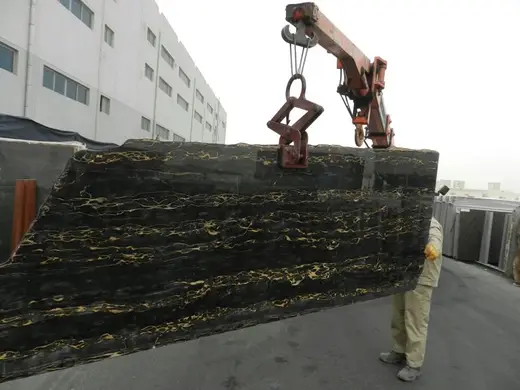 Portoro Extra marmo, superficie di lastra – Marmi di Carrara – nero (6)