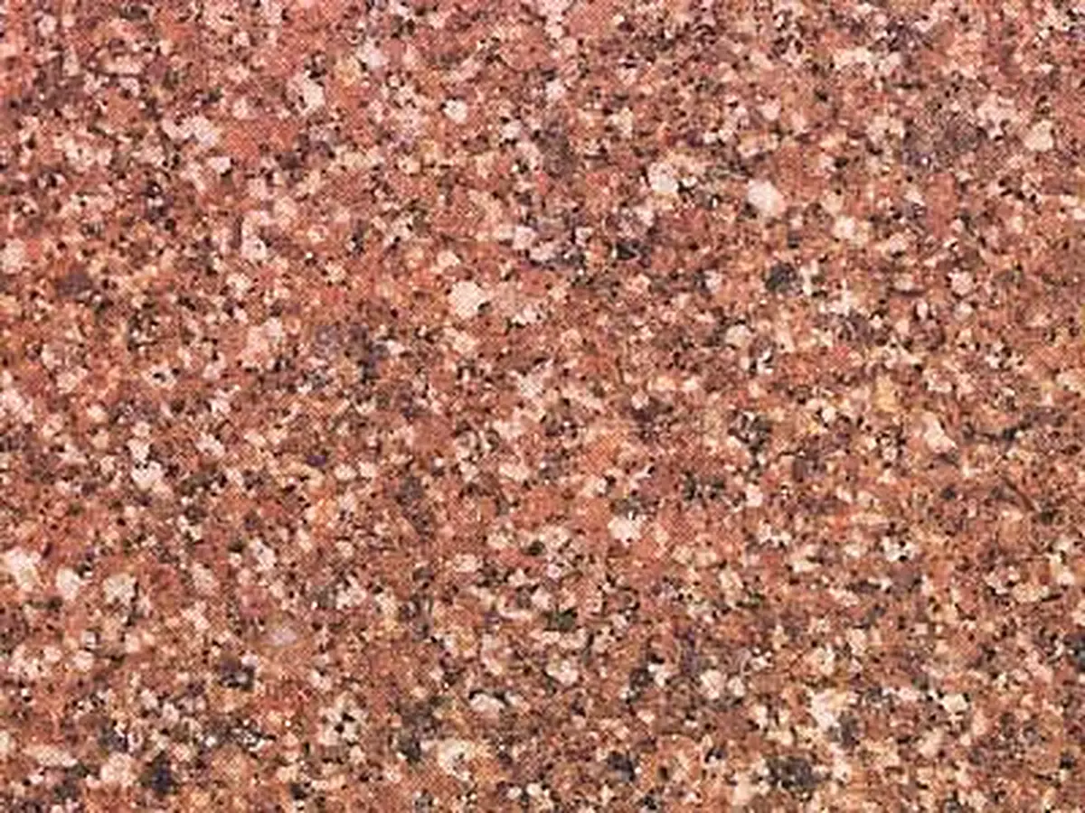 Rosa Capri granite polished sample – Marmi di Carrara – gold, rust red (1)