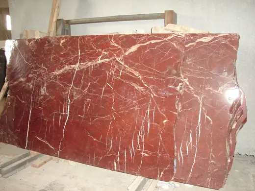 Rosso Diaspro marbre, surface de dalle – Marmi di Carrara – doré, rouge rouille (9)