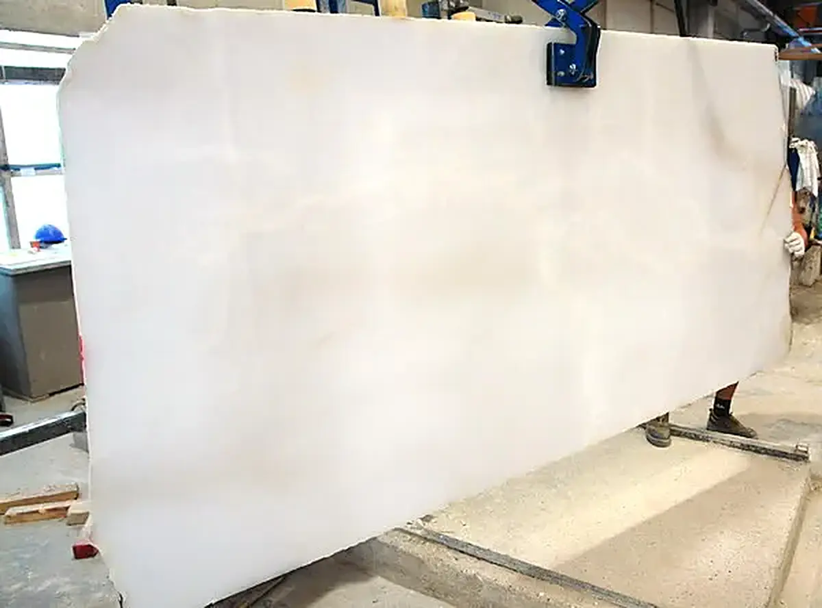 Royal White Onyx onice, superficie di lastra – Marmi di Carrara – bianco, avorio (6)