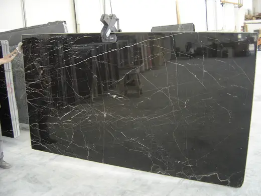Saint Laurent marble slab surface – Marmi di Carrara – charcoal, white (6)