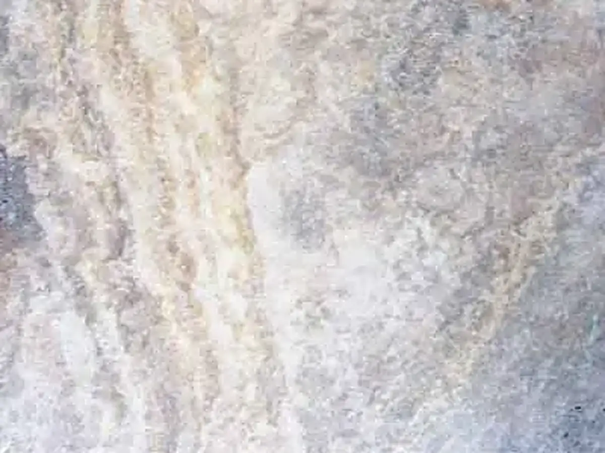 Scabas travertin, échantillon poli – Marmi di Carrara – gris clair, ivoire (1)