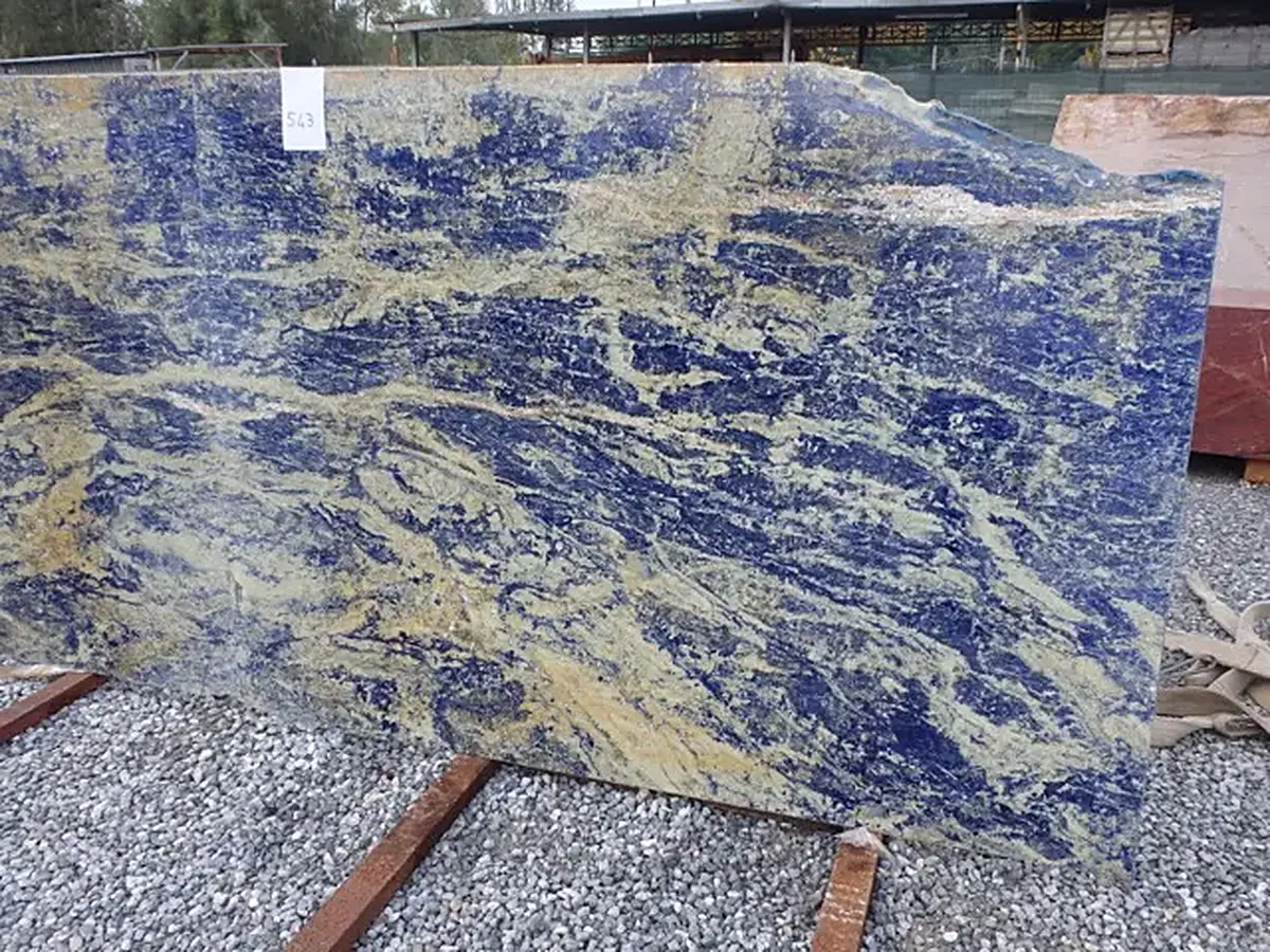 Sodalite Blue Marmor, Plattenoberfläche – Marmi di Carrara – grau, grün (6)