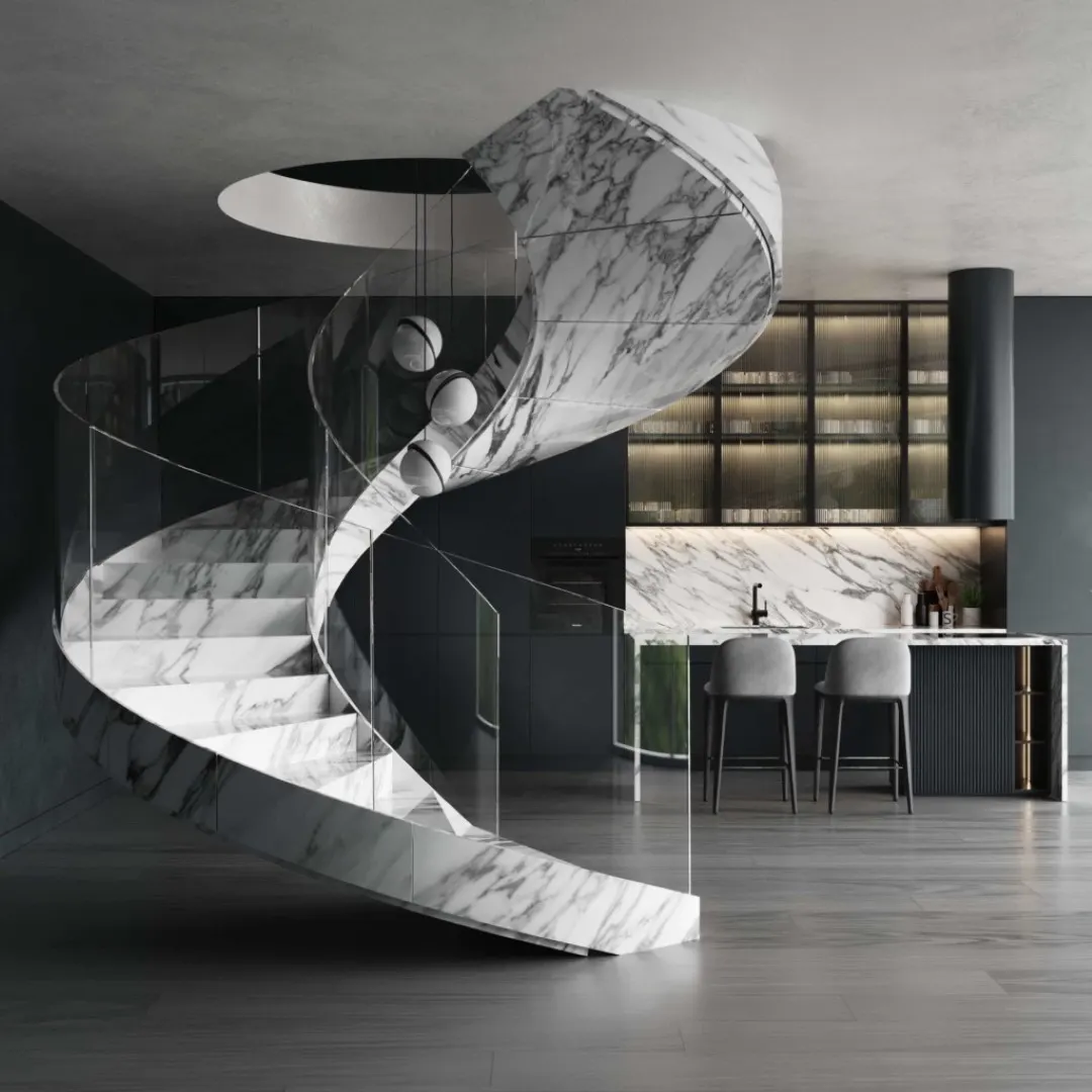 Statuarietto marbre, sol – Marmi di Carrara – gris, noir (31)