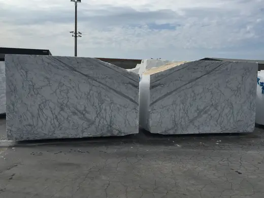 Statuarietto marble slab surface – Marmi di Carrara – green, light grey (8)