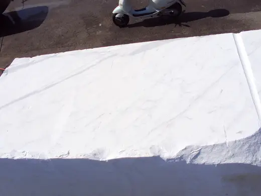 Statuario marmo, superficie di lastra – Marmi di Carrara – bianco, antracite (49)