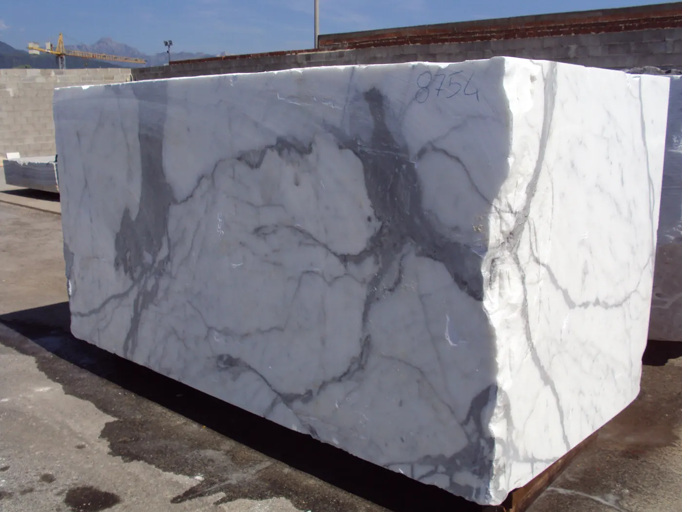 Statuario marmo, superficie di lastra – Marmi di Carrara – grigio, viola (51)