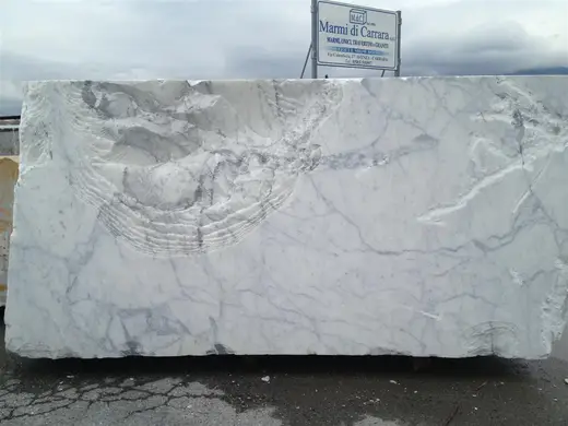 Statuario marmo, superficie di lastra – Marmi di Carrara – grigio chiaro, antracite (79)