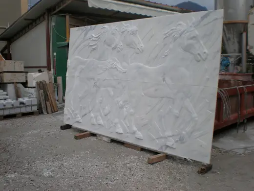 Statuario marmo, superficie di lastra – Marmi di Carrara – grigio, verde (8)