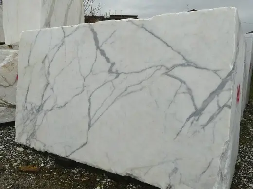 Statuario Extra Marmor, Plattenoberfläche – Marmi di Carrara – hellgrau, grau (10)
