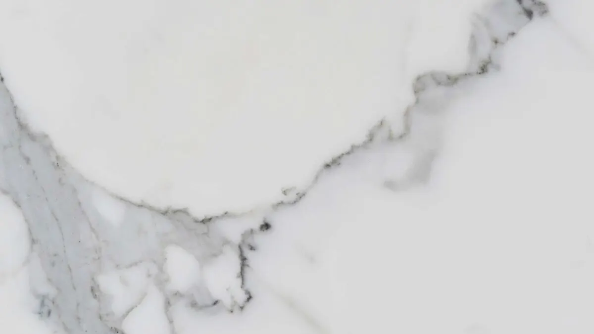 Statuario Extra mármol, superficie de losa – Marmi di Carrara – marfil, gris claro (44)
