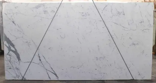 Statuario Extra Marmor, Plattenoberfläche – Marmi di Carrara – hellgrau, elfenbein (80)