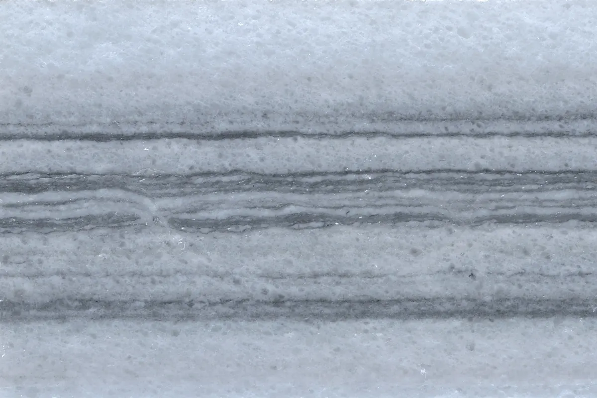 Striato Olimpico marble slab surface – Marmi di Carrara – light grey, grey (1)