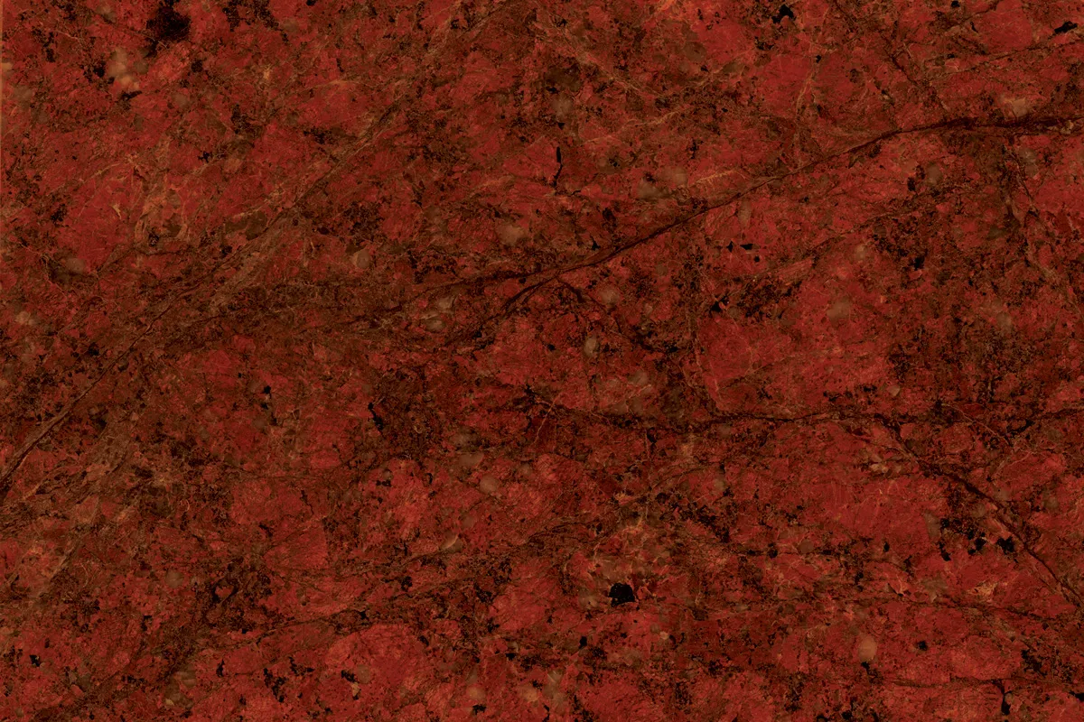 Sunset Red granito, superficie de losa – Marmi di Carrara – marrón, negro (2)
