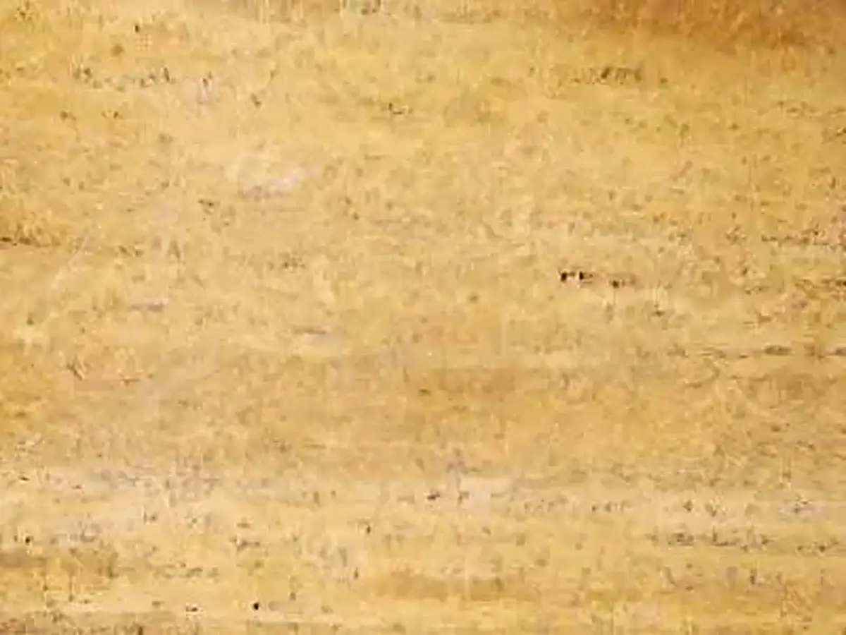 T 105 travertin, échantillon poli – Marmi di Carrara – beige, doré (1)