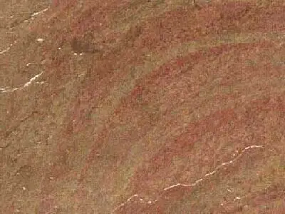 Taj Rose sandstone polished sample – Marmi di Carrara – gold, rust red (1)