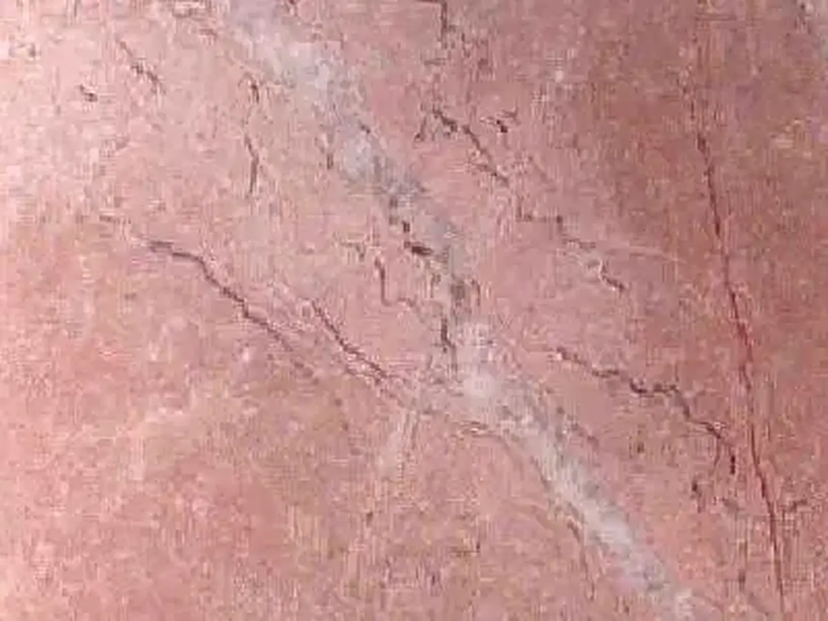 Tiger Beige limestone polished sample – Marmi di Carrara – pink, grey (1)