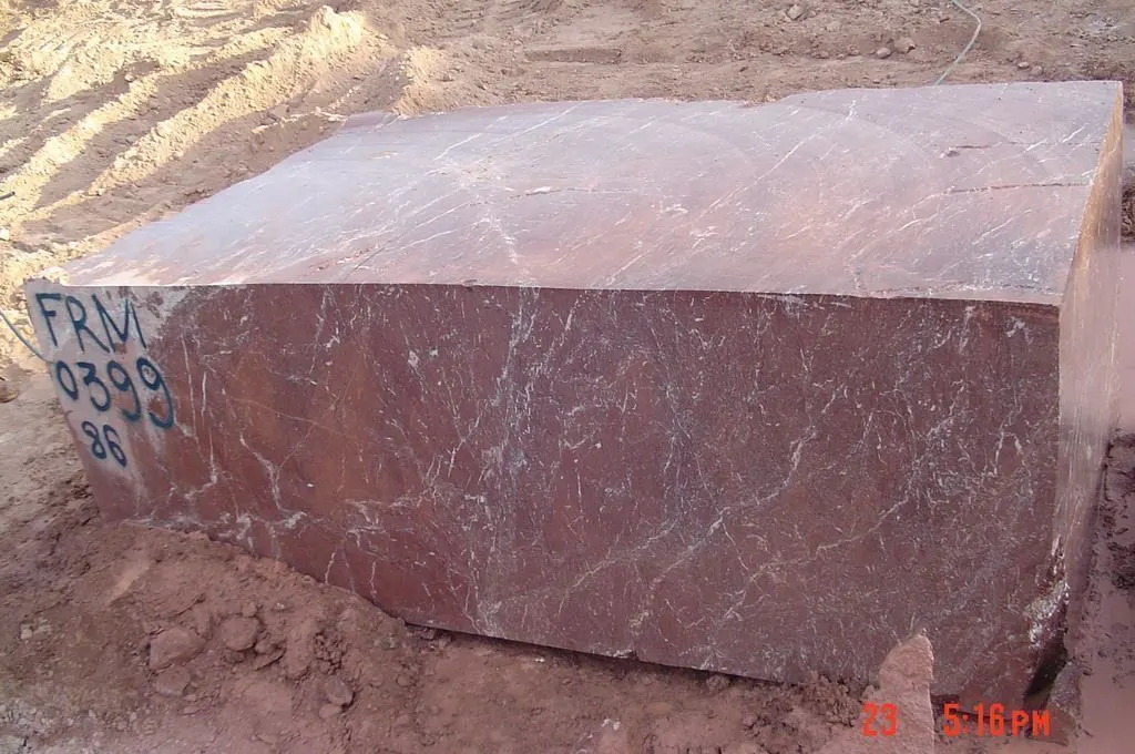 Tiger Red marbre, surface de dalle – Marmi di Carrara – brun, gris clair (2)