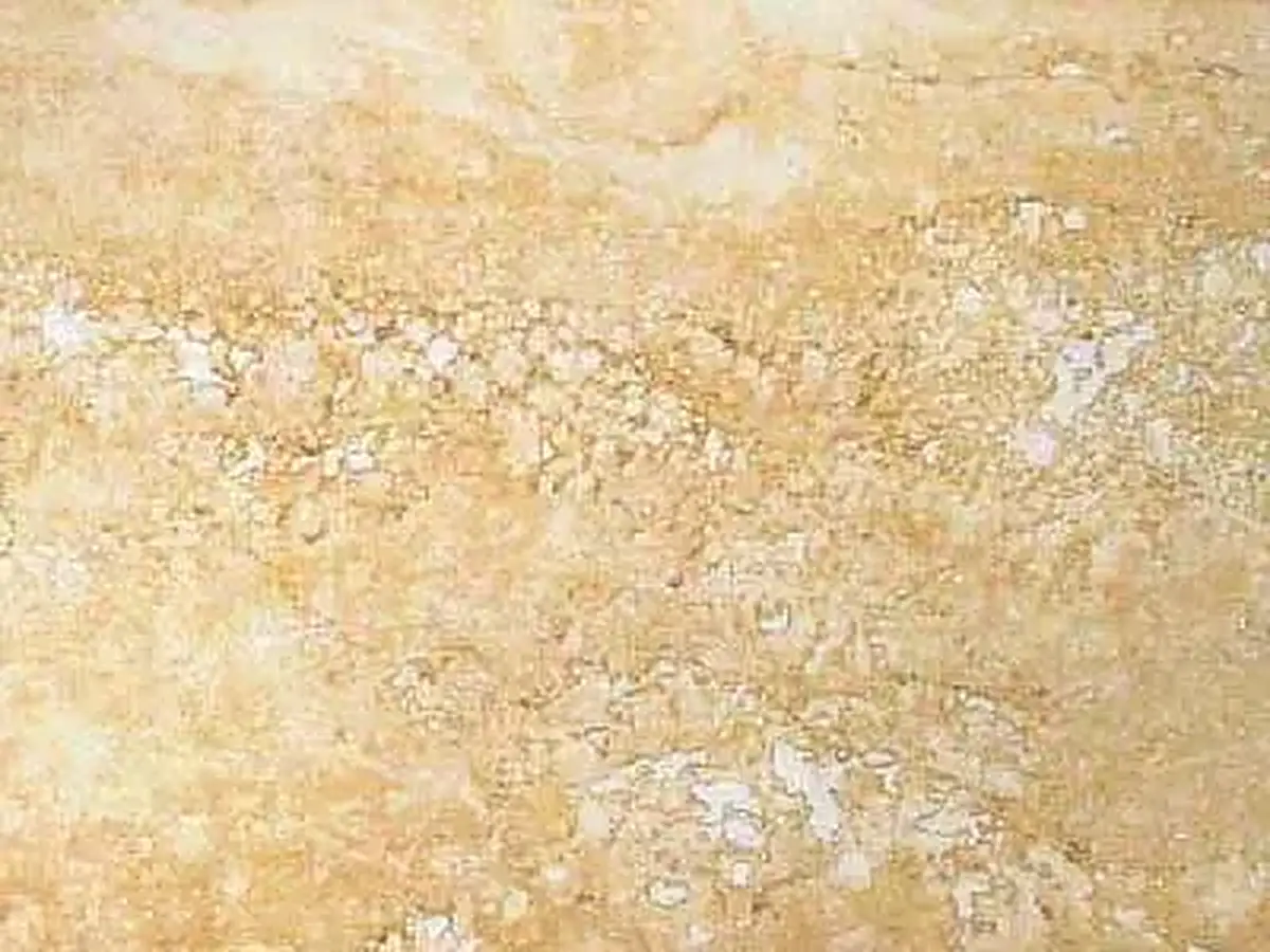 Travertin Romano Classico travertine polished sample – Marmi di Carrara – beige, ivory (1)