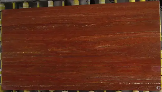 Travertine Rosso travertine slab surface – Marmi di Carrara – brown (1)
