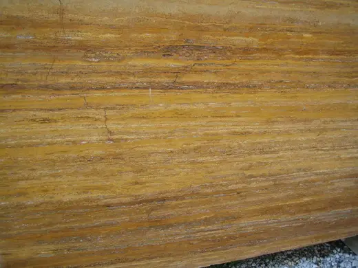 Travertino Giallo marble slab surface – Marmi di Carrara – gold, brown (1)