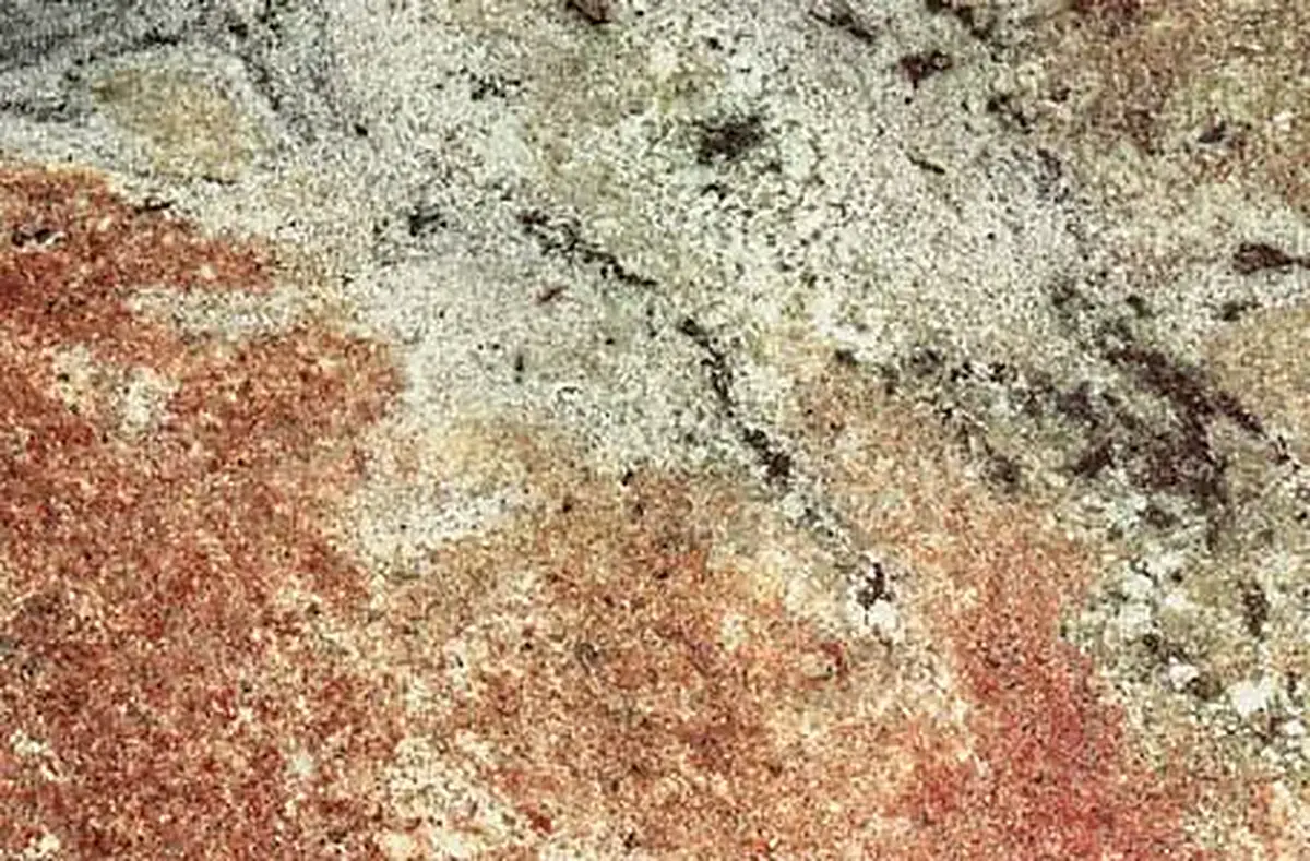 Tropical Guarani granito, muestra pulida – Marmi di Carrara – dorado, beige (1)