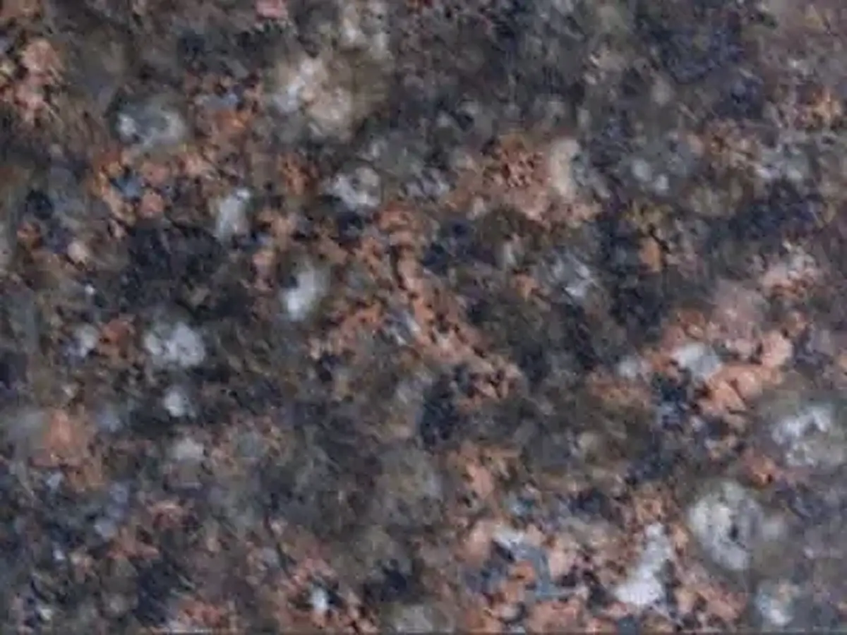 Ukrainian Autumn Granit, polierte Probe – Marmi di Carrara – anthrazit, grün (1)