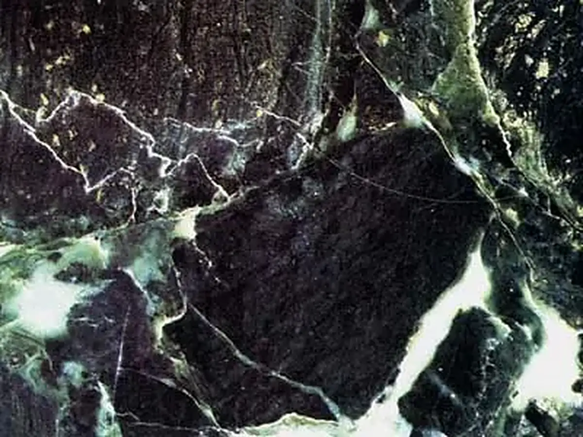 Verde Larissa серпентинит, полированный образец – Marmi di Carrara – чёрный, антрацитовый (1)